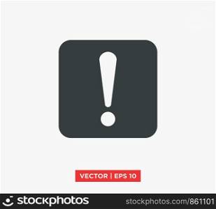 Exclamation Mark Icon Vector Illustration