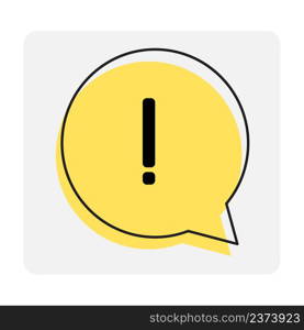 Exclamation mark message, great design for any purposes. Alert message. Vector illustration. stock image. EPS 10. . Exclamation mark message, great design for any purposes. Alert message. Vector illustration. stock image.