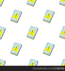 Exclamation on screen pattern seamless background texture repeat wallpaper geometric vector. Exclamation on screen pattern seamless vector