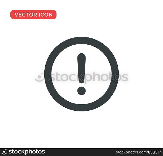 Exclamation Sign Icon Vector Illustration Design