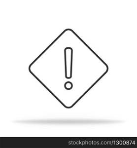 Exclamation sign icon. Warning to get attention. Vector EPS 10