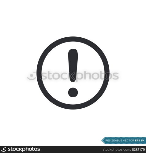 Exclamation, UI / UX Icon Vector Symbol Illustration Design