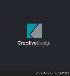 Exclusive Classic Typography K Letter and V letter Combine Logo Emblem Monogram Creative Design