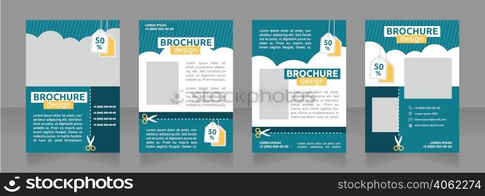 Exclusive discounts on airfare and flight blank brochure design. Template set with copy space for text. Premade corporate reports collection. Editable 4 paper pages. Ubuntu Bold, Regular fonts used. Exclusive discounts on airfare and flight blank brochure design
