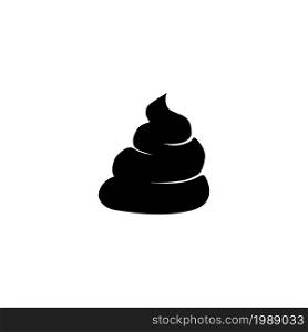 Excrement, Poop, Animal Shit. Flat Vector Icon illustration. Simple black symbol on white background. Excrement, Poop, Animal Shit sign design template for web and mobile UI element. Excrement, Poop, Animal Shit. Flat Vector Icon illustration. Simple black symbol on white background. Excrement, Poop, Animal Shit sign design template for web and mobile UI element.
