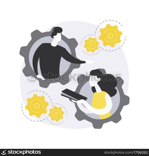 Executive jobs abstract concept vector illustration. Business career opportunity, professional growth, executive management, ceo, leadership coach, company website menu element abstract metaphor.. Executive jobs abstract concept vector illustration.