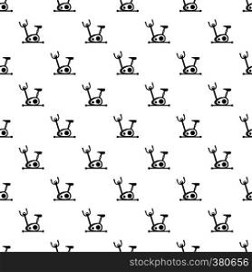 Exercise bicycle pattern. Simple illustration of exercise bicycle vector pattern for web. Exercise bicycle pattern, simple style