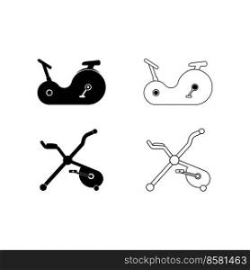 Exercise Bike icon vector illustration symbol design