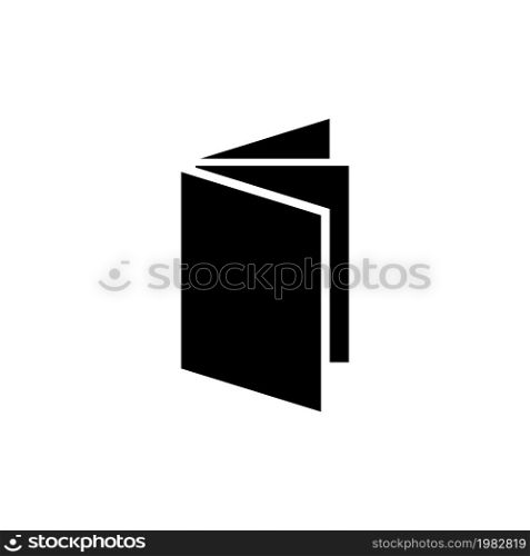 Exercise Book. Flat Vector Icon. Simple black symbol on white background. Exercise Book Flat Vector Icon