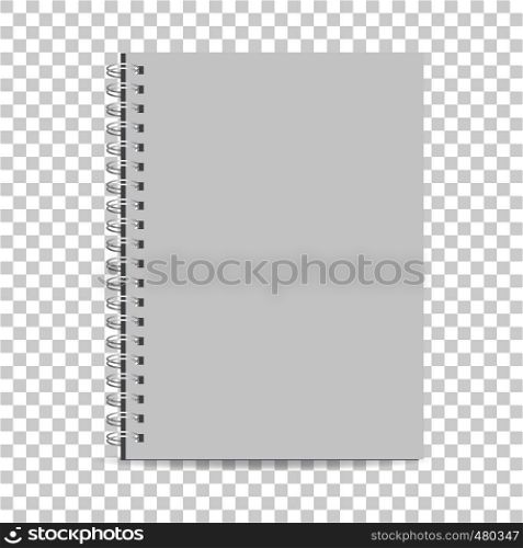 Exercise book icon. Realistic illustration of exercise book vector icon for web. Exercise book icon, realistic style