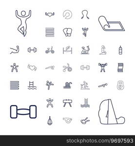 Exercise icons Royalty Free Vector Image