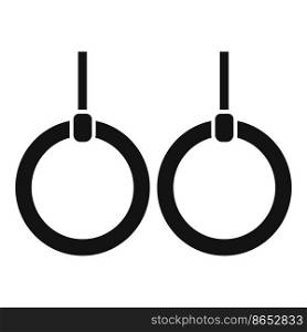 Exercise rings icon simple vector. Doctor therapy. Patient care. Exercise rings icon simple vector. Doctor therapy