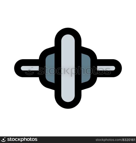 Exercise roller pin isolated on a white background