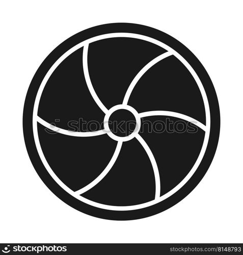 Exhaust Fan Air Cooling CPU Fan Icon,vector illustration simple design