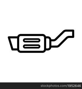 exhaust pipe line icon