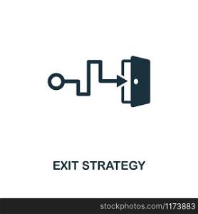Exit Strategy icon. Premium style design from crowdfunding collection. UX and UI. Pixel perfect exit strategy icon. For web design, apps, software, printing usage.. Exit Strategy icon. Premium style design from crowdfunding icon collection. UI and UX. Pixel perfect exit strategy icon. For web design, apps, software, print usage.