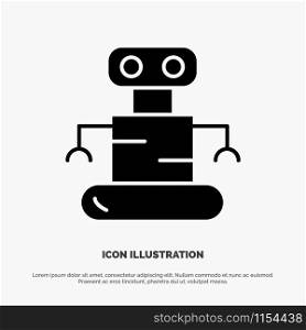 Exoskeleton, Robot, Space solid Glyph Icon vector