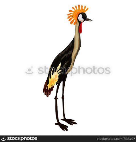 Exotic bird icon. Cartoon of exotic bird vector icon for web design isolated on white background. Exotic bird icon, cartoon style