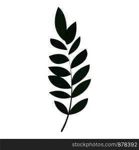 Exotic botany leaf icon. Cartoon of exotic botany leaf vector icon for web design isolated on white background. Exotic botany leaf icon, cartoon style