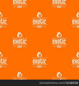 Exotic fruit pattern vector orange for any web design best. Exotic fruit pattern vector orange