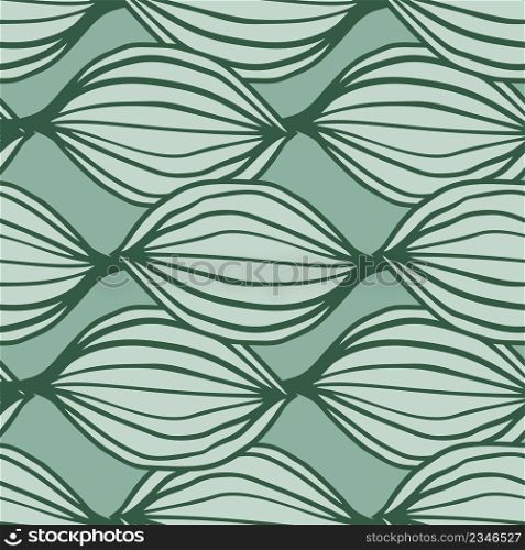Exotic outline leaves seamless pattern. Abstract floral background. Creative palm leaf endless wallpaper. Hawaiian jungle backdrop. Doodle style. Design for fabric, textile print, wrapping, cover. Exotic outline leaves seamless pattern. Abstract floral background.