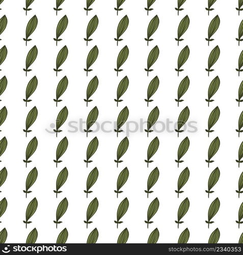 Exotic outline leaves seamless pattern. Nature palm leaf endless wallpaper. Hawaiian jungle backdrop. Abstract floral background. Doodle style. Design for fabric, textile print, wrapping, cover. Exotic outline leaves seamless pattern. Nature palm leaf endless wallpaper.