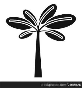 Exotic palm icon simple vector. Coconut tree. Tropic plant. Exotic palm icon simple vector. Coconut tree