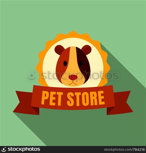 Exotic pet store logo. Flat illustration of exotic pet store vector logo for web design. Exotic pet store logo, flat style