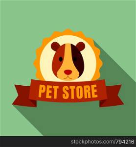 Exotic pet store logo. Flat illustration of exotic pet store vector logo for web design. Exotic pet store logo, flat style