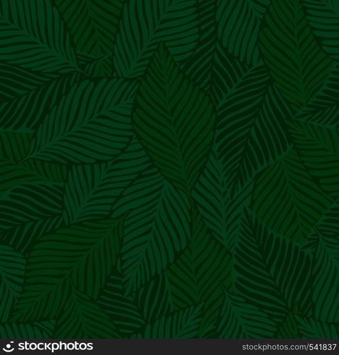 Exotic plant. Tropical pattern, palm leaves seamless vector floral background. Summer nature jungle print.. Exotic plant. Tropical pattern, palm leaves seamless vector floral background.