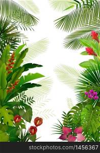 Exotic tropical background.vector