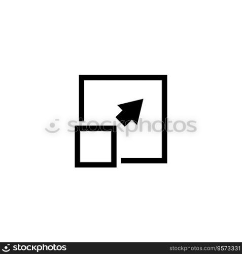Expand Screen Resolution, Zoom-in, Resize. Flat Vector Icon illustration. Simple black symbol on white background. Expand Screen Resolution, Zoom-in sign design template for web and mobile UI element. Expand Screen Resolution, Zoom-in, Resize. Flat Vector Icon illustration. Simple black symbol on white background. Expand Screen Resolution, Zoom-in sign design template for web and mobile UI element.