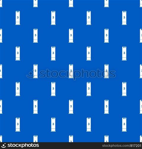 Expanding bullets pattern repeat seamless in blue color for any design. Vector geometric illustration. Expanding bullets pattern seamless blue