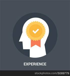 experience icon concept. Abstract vector illustration of experience icon concept