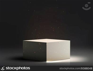 Experience the modern luxury of a realistic 3D podium mockup. Showcase your products with style on a sleek white stand. Perfect for branding, marketing, and professional presentations.