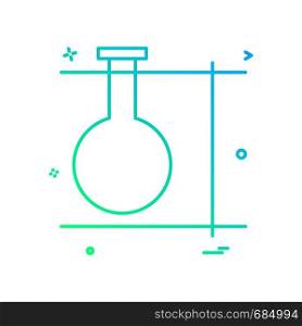 Experiment flask icon vector design