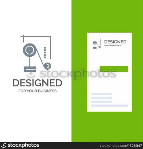 Experiment, Physics, Education, Experiment Physics Grey Logo Design and Business Card Template