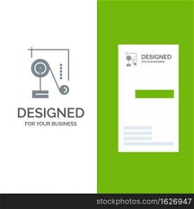Experiment, Physics, Education, Experiment Physics Grey Logo Design and Business Card Template