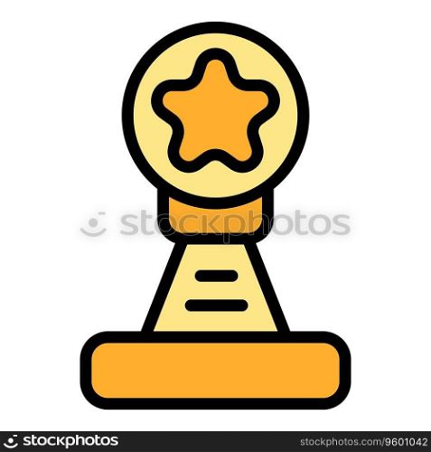 Expert cup icon outline vector. Business team. Consult chart color flat. Expert cup icon vector flat