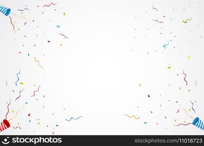 exploding party popper background 