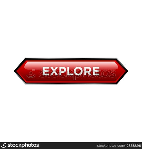 explore button website vector template