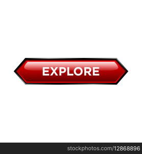 explore button website vector template