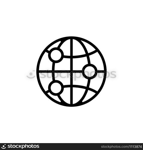 Exploring the land icon vector. A thin line sign. Isolated contour symbol illustration. Exploring the land icon vector. Isolated contour symbol illustration