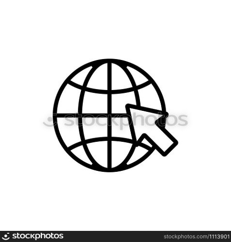 Exploring the land icon vector. A thin line sign. Isolated contour symbol illustration. Exploring the land icon vector. Isolated contour symbol illustration