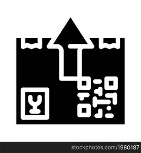export goods glyph icon vector. export goods sign. isolated contour symbol black illustration. export goods glyph icon vector illustration