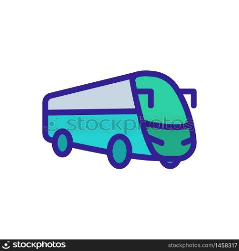 express bus icon vector. express bus sign. color symbol illustration. express bus icon vector outline illustration
