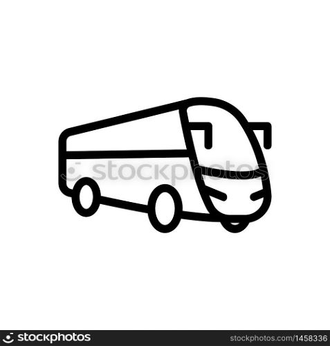 express bus icon vector. express bus sign. isolated contour symbol illustration. express bus icon vector outline illustration