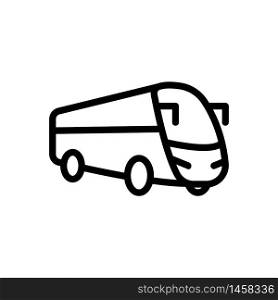 express bus icon vector. express bus sign. isolated contour symbol illustration. express bus icon vector outline illustration