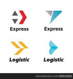 Express logo Vector icon design illustration Template