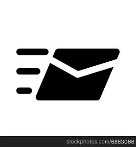 express mail, icon on isolated background